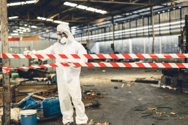 Professional Biohazard technician working in Wayland, MI